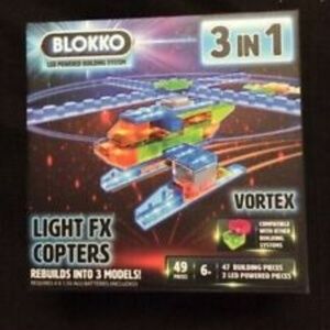 BLOKKO Light FX Copters 3 IN 1 49 pcs New